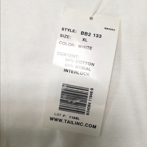 NWT Tail v-neck white athletic tennis top - Picture 6 of 6